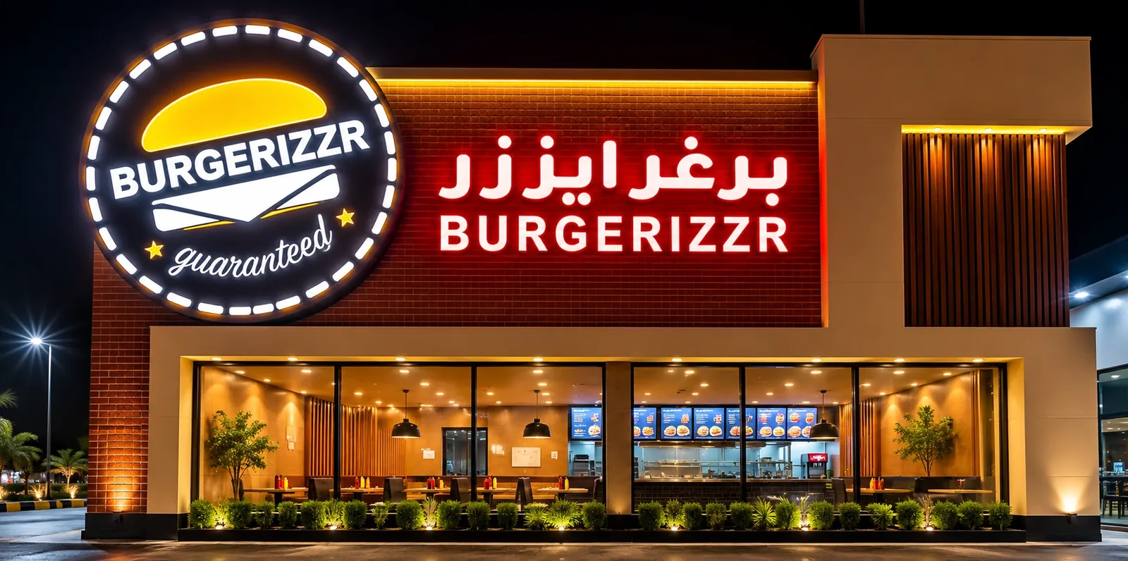 Outdoor advertising billboard in Riyadh