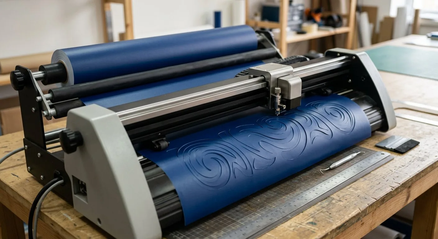 Plotter cutting vinyl in Riyadh